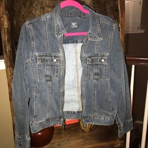 French cuff denim jacket